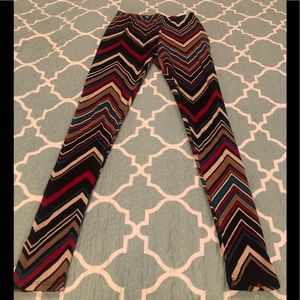 Chevron Multi Color Boutique Leggings